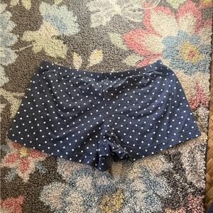 Brandy Melville Dark Blue Polka Dot Shorts